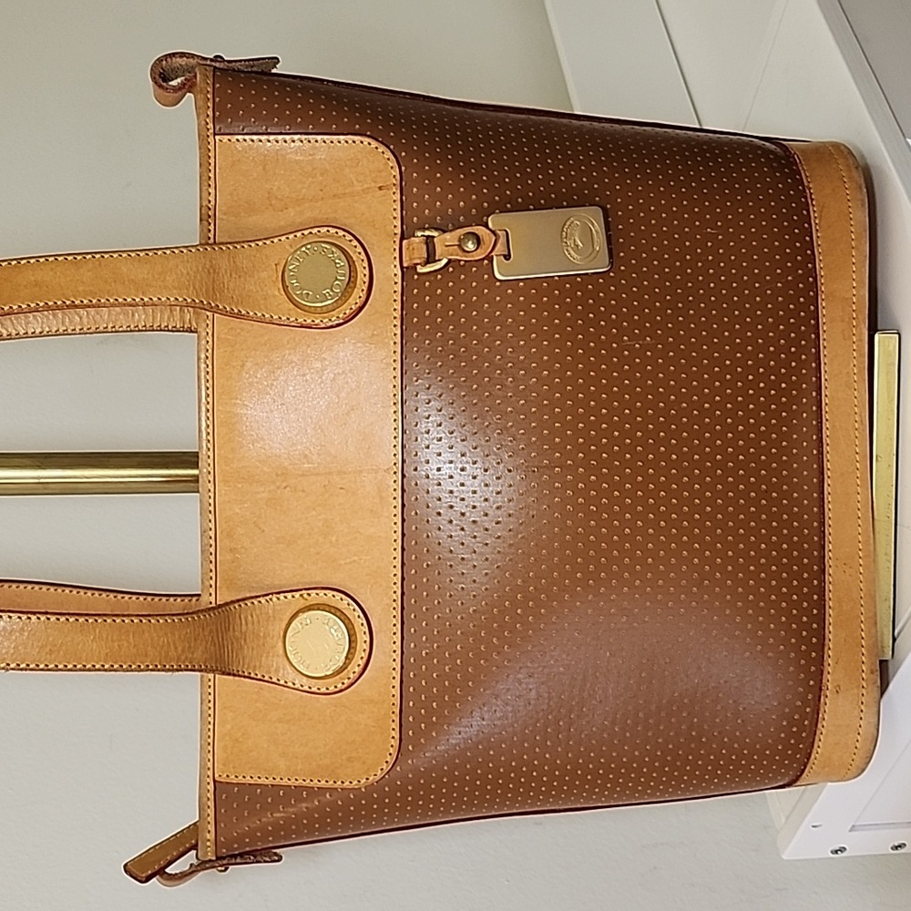 Vtg Dooney & Bourke Cabriolet Leather Shopper Tote Shoulder Bag - Picture 5 of 16